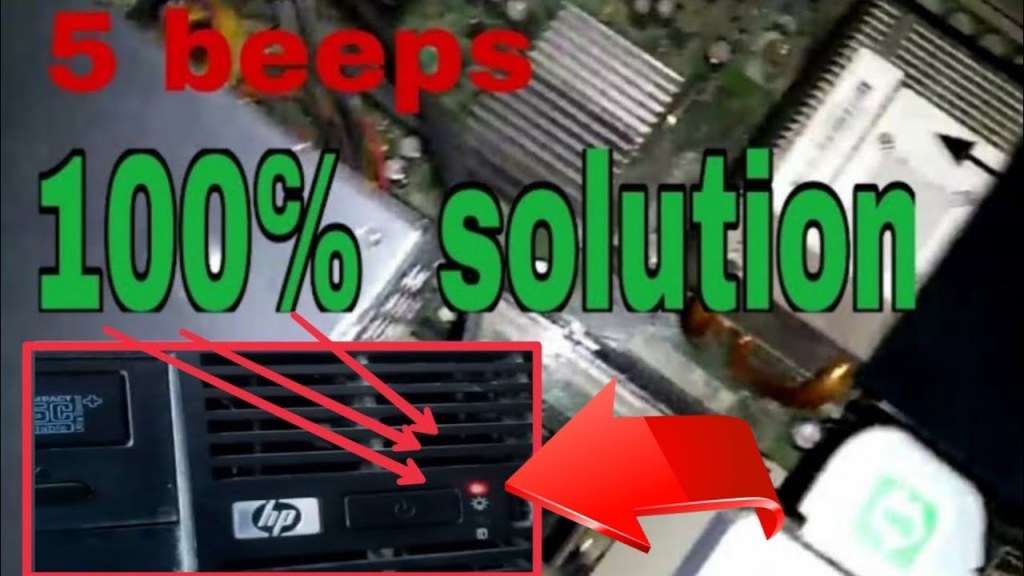 hp desktop pc 5 beeps - beeps no display   beep sound in hp desktop  Hp desktop won