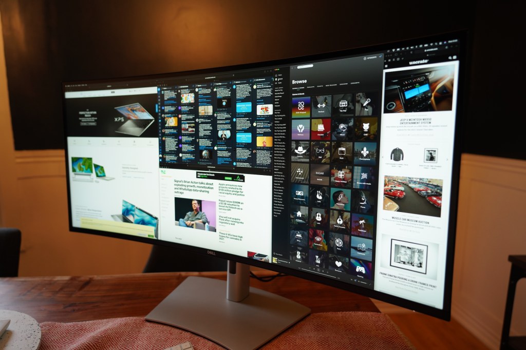 dell s inch curved monitor is perfect for a home office command