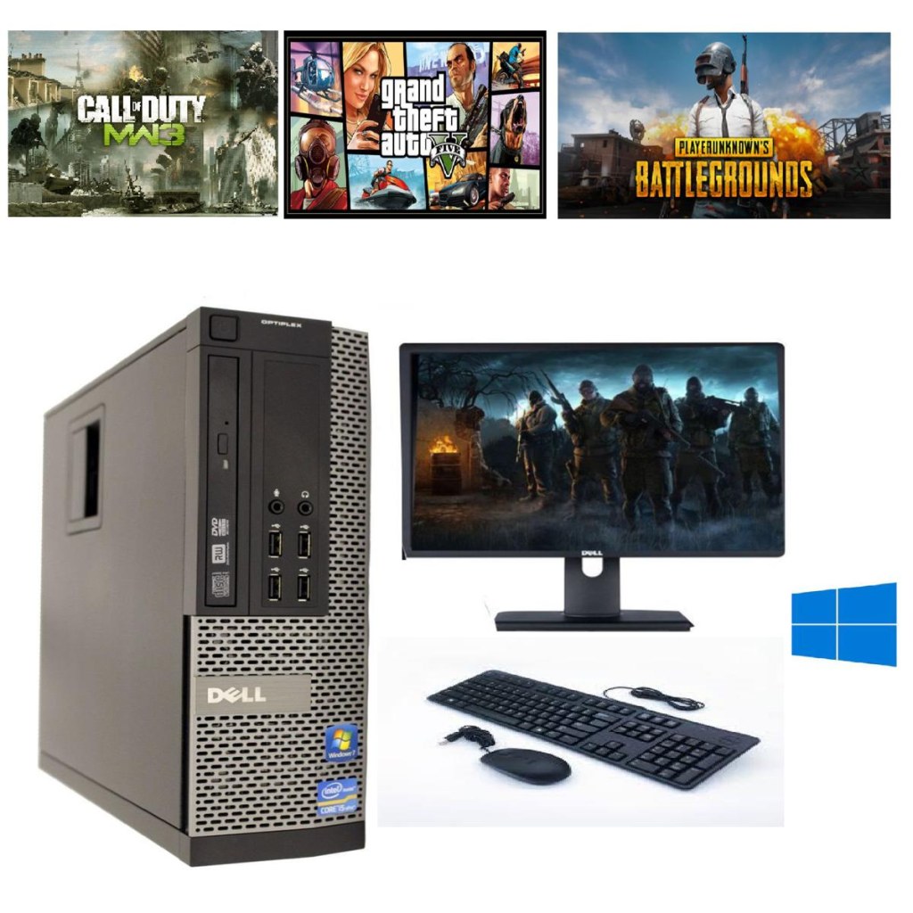 gaming pc desktop intel core i th gen hard drive gb ram inch led screen gb graphic card gta amp pubg or call of duty games installed