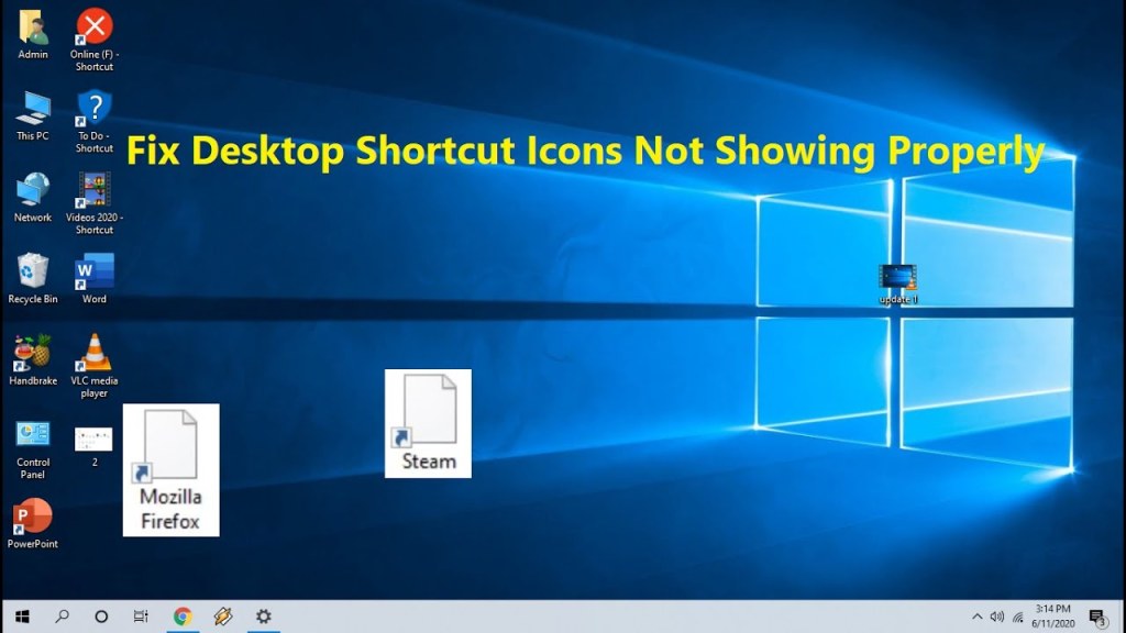 how to fix desktop icons not working not showing properly in windows