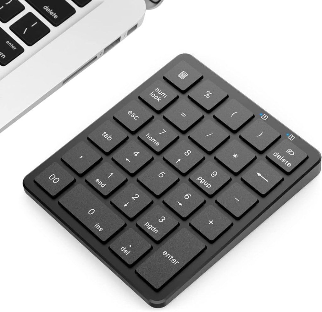 computer accessories accounting treatment - PINKCAT Bluetooth Numeric Keypad,  Keys Aluminum Rechargeable Number Pads  Portable Numpad Financial Accounting for Laptop, PC, Notebook, Surface Pro