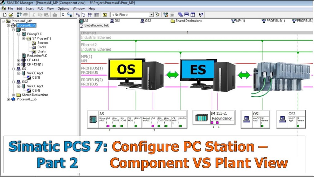 simatic pcs part configure pc station component and plant view
